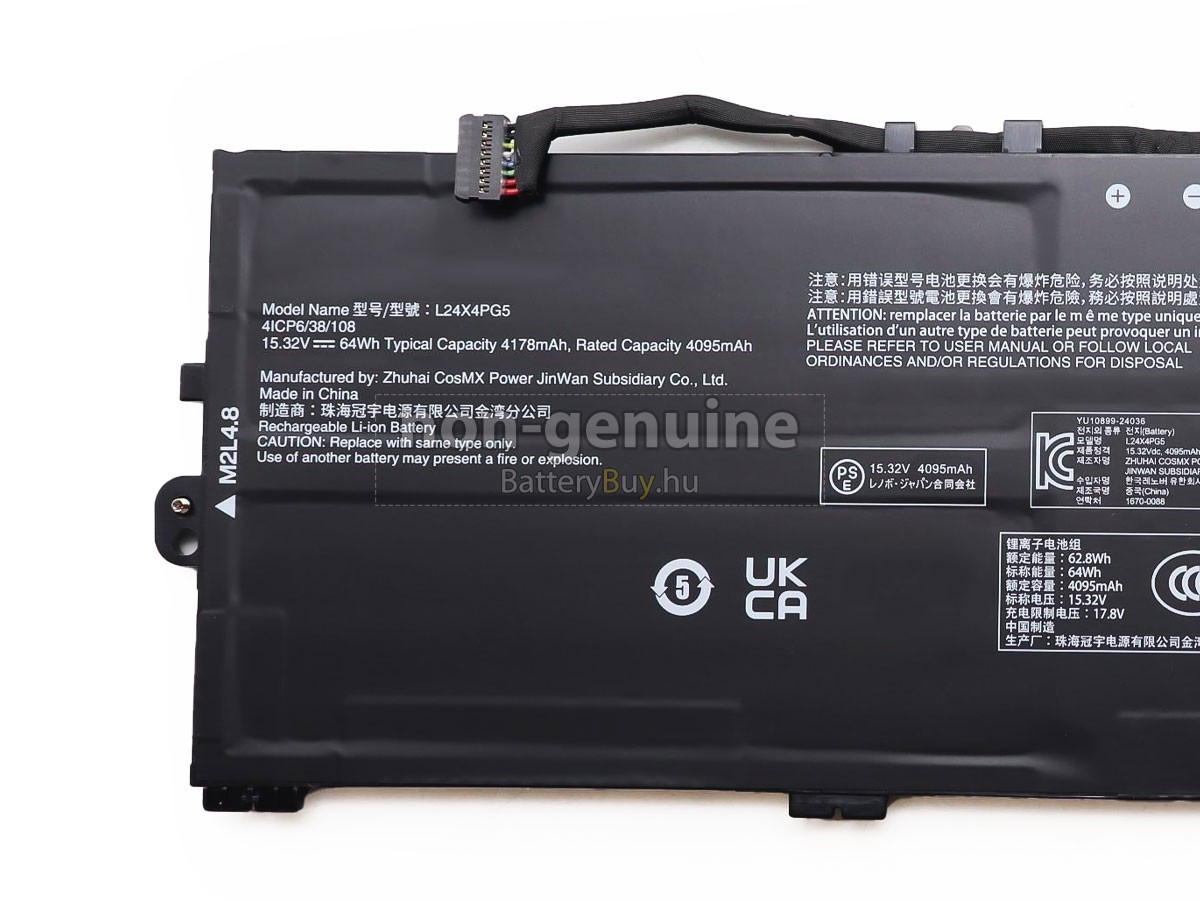 Lenovo L24B4PG5 helyettesítő akkumulátor