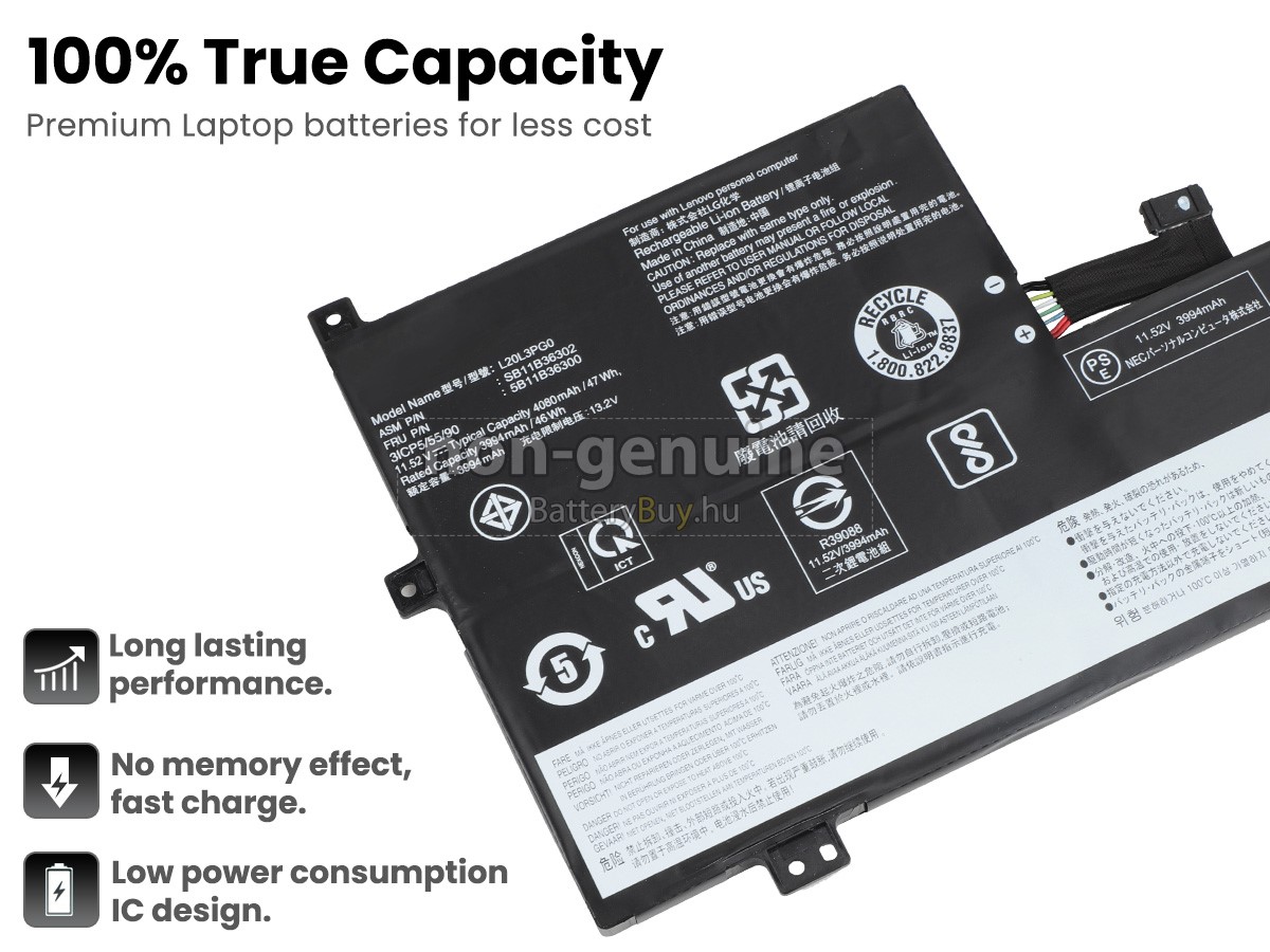 Lenovo 100E Chromebook GEN 3 helyettesítő akkumulátor