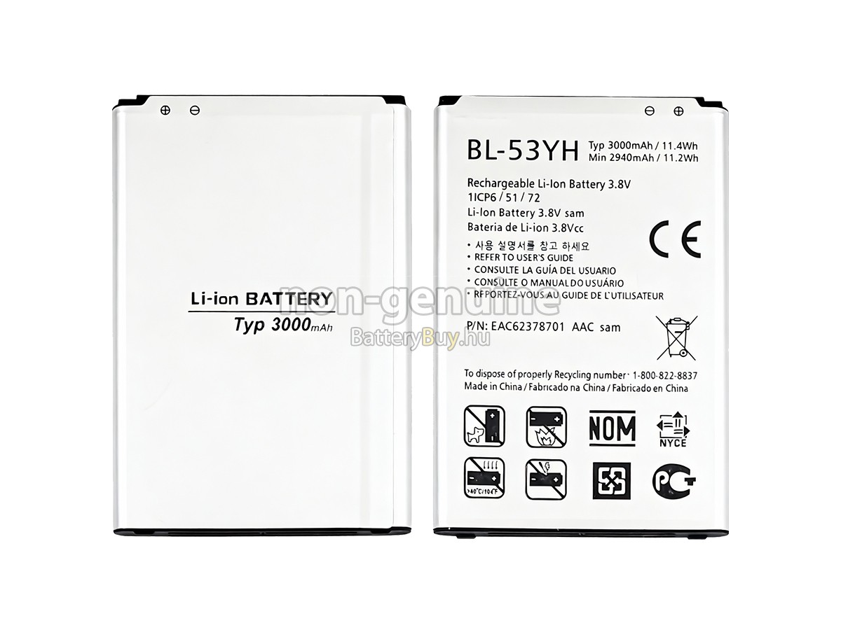 LG D851 helyettesítő akkumulátor