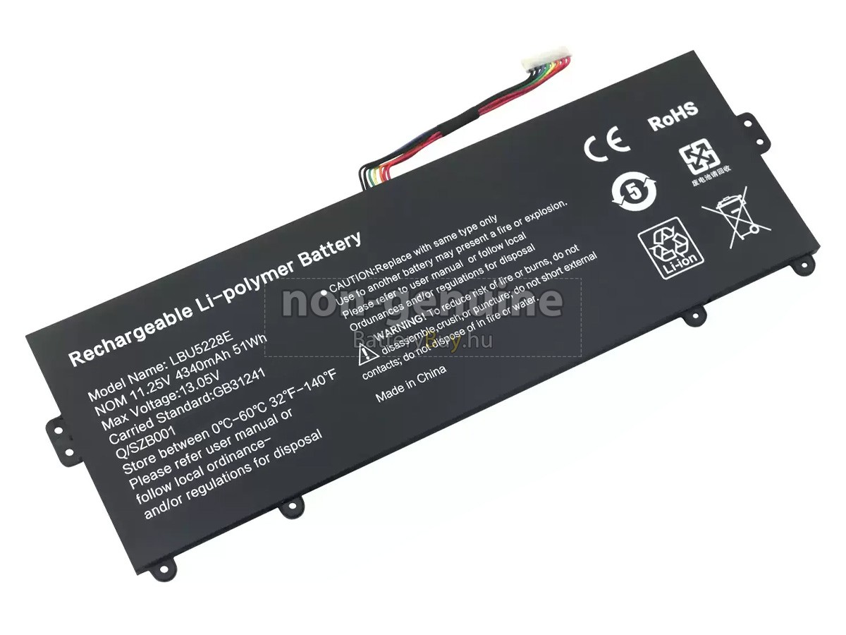 LG ULTRA PC 13U70P-G.ARW5U helyettesítő akkumulátor