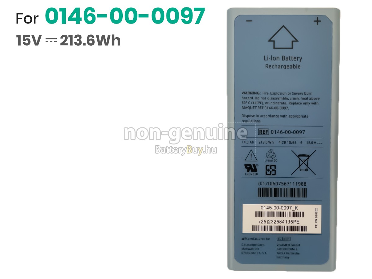 Maquet CARDIOSAVE helyettesítő akkumulátor