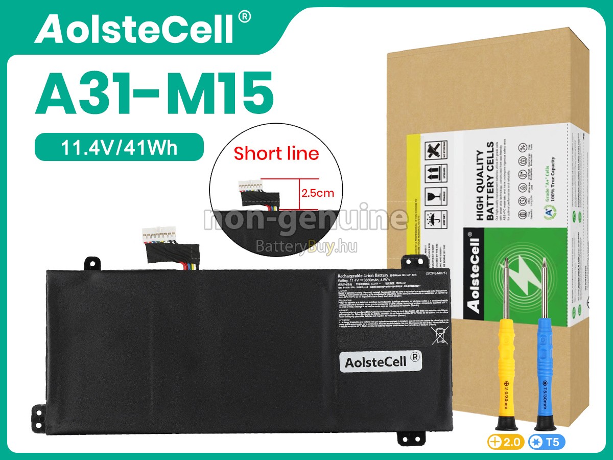 Medion A31-M15-SHORTLINE helyettesítő akkumulátor