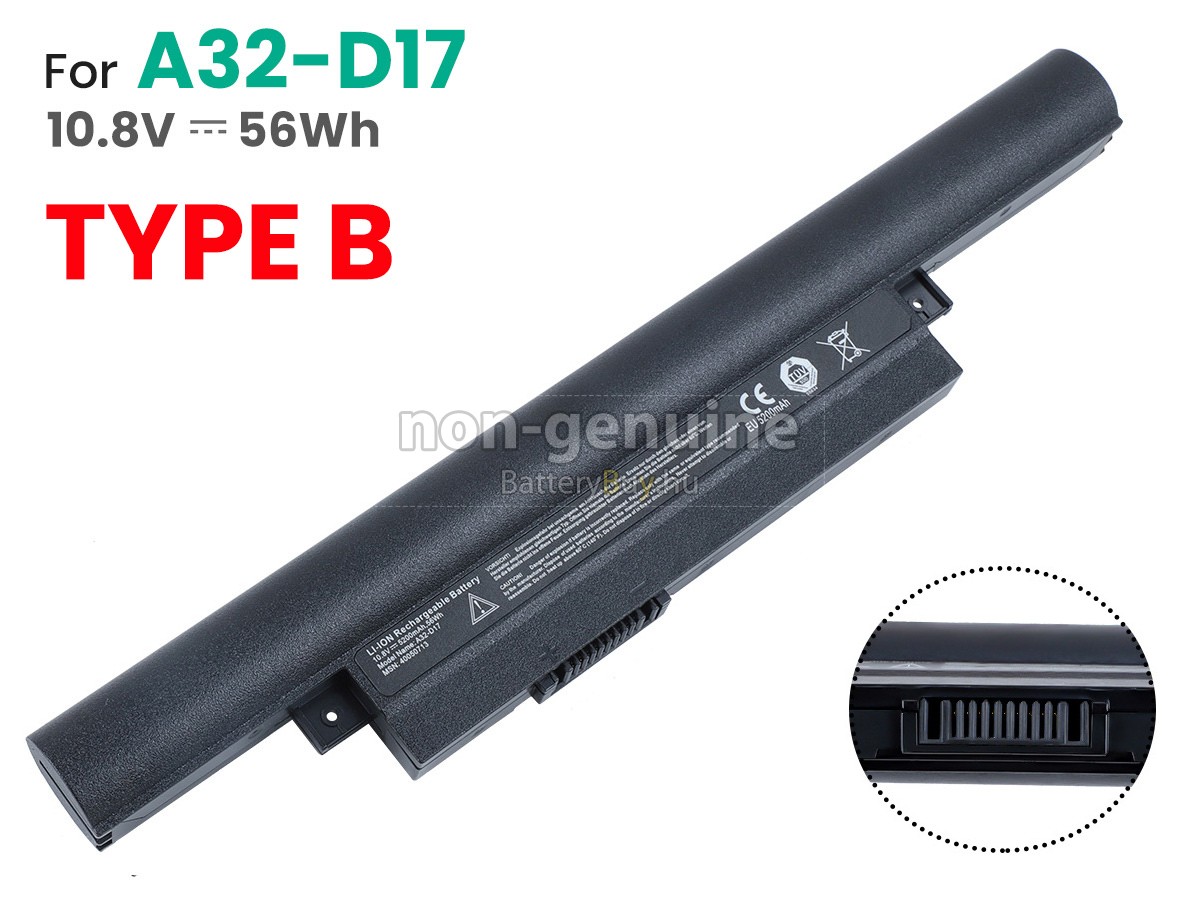 Medion A41-D17 helyettesítő akkumulátor