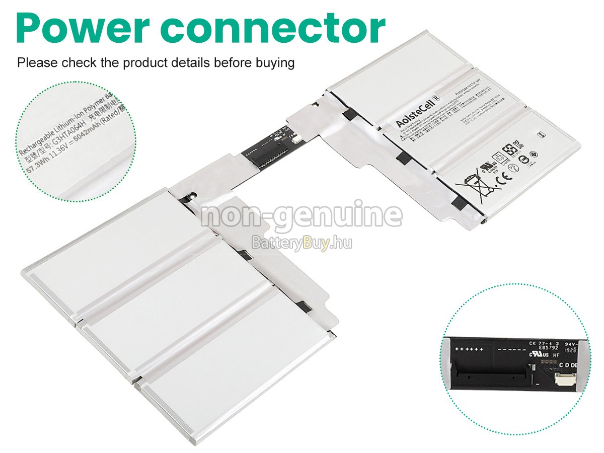 Microsoft G3HTA064H helyettesítő akkumulátor