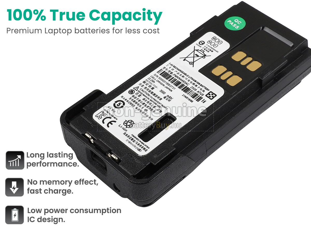 Motorola PMNN4493AC helyettesítő akkumulátor