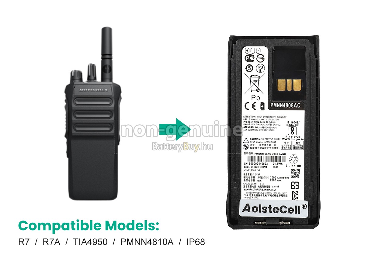 Motorola TIA4950 helyettesítő akkumulátor