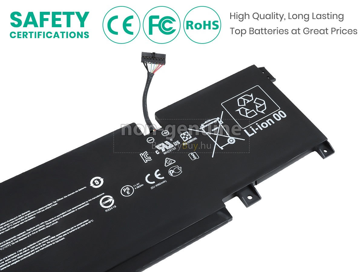 MSI PRESTIGE 14 A12UC-066PT helyettesítő akkumulátor