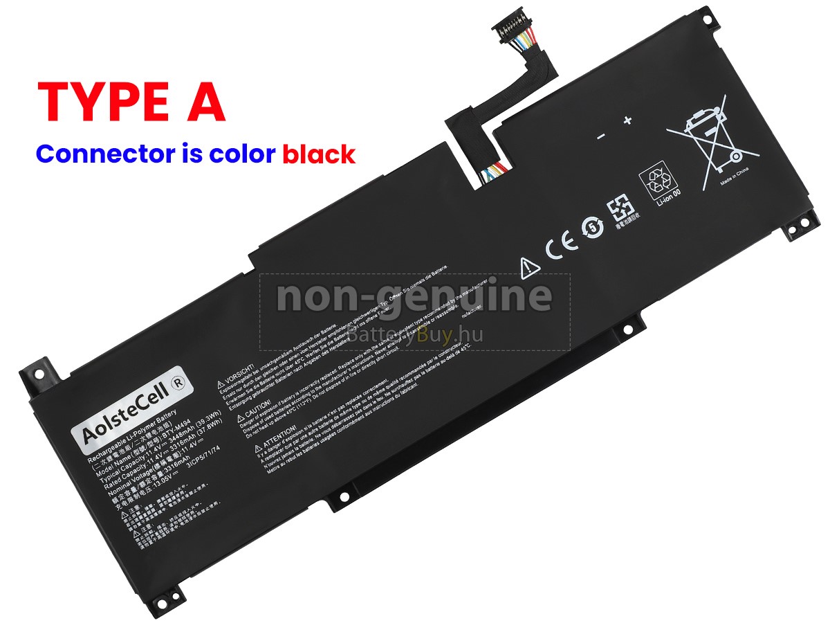 MSI MODERN 14 C12M-040NL helyettesítő akkumulátor