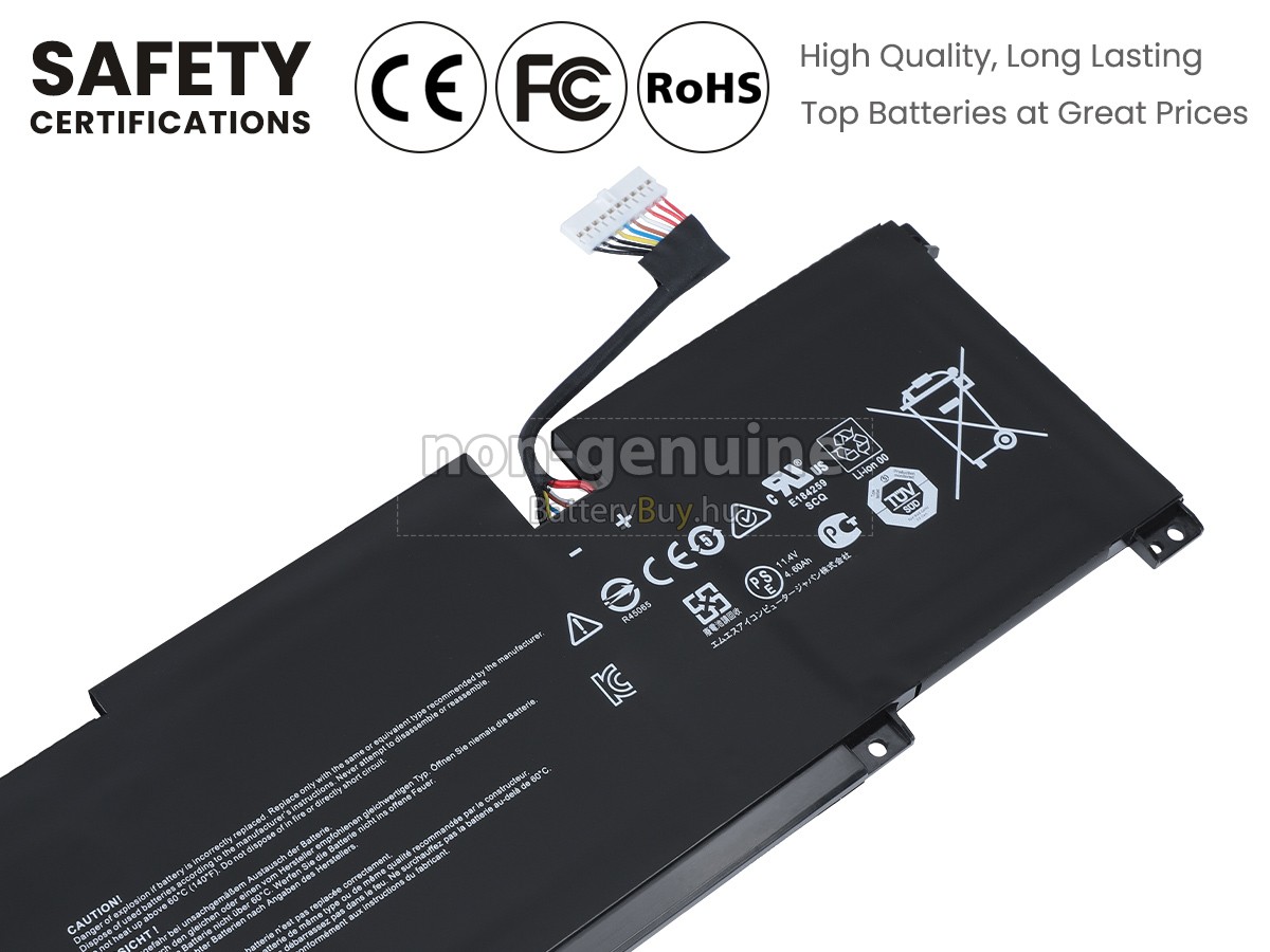 MSI MODERN 14 C12M-040NL helyettesítő akkumulátor
