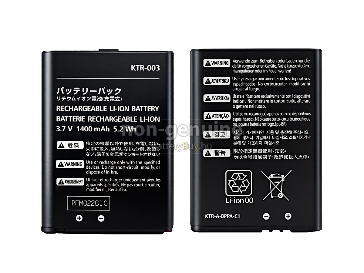 Nintendo KTR-003 helyettesítő akkumulátor