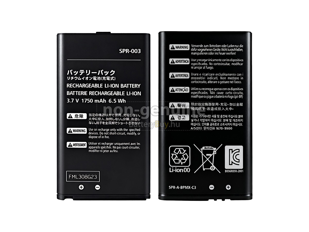Nintendo 3DS LL helyettesítő akkumulátor