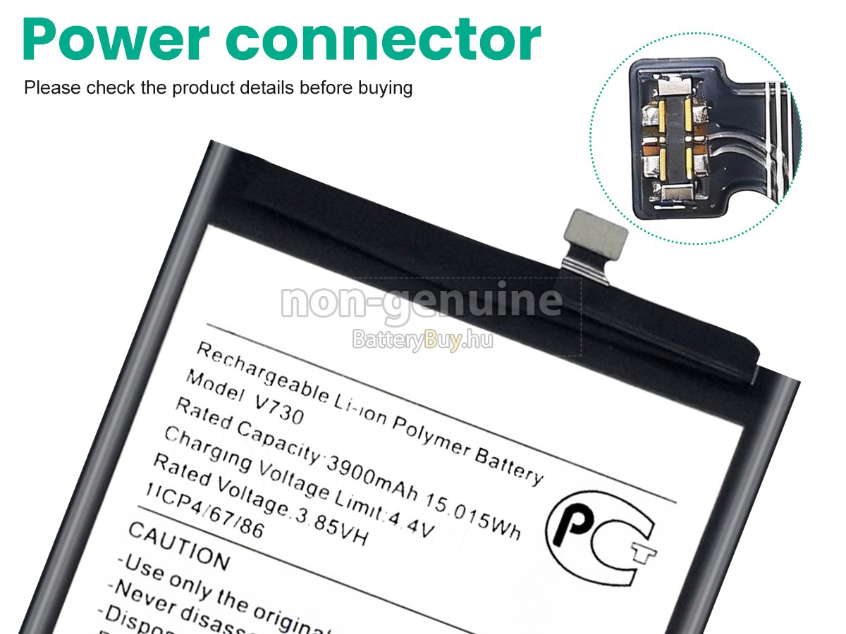 Nokia V730 helyettesítő akkumulátor