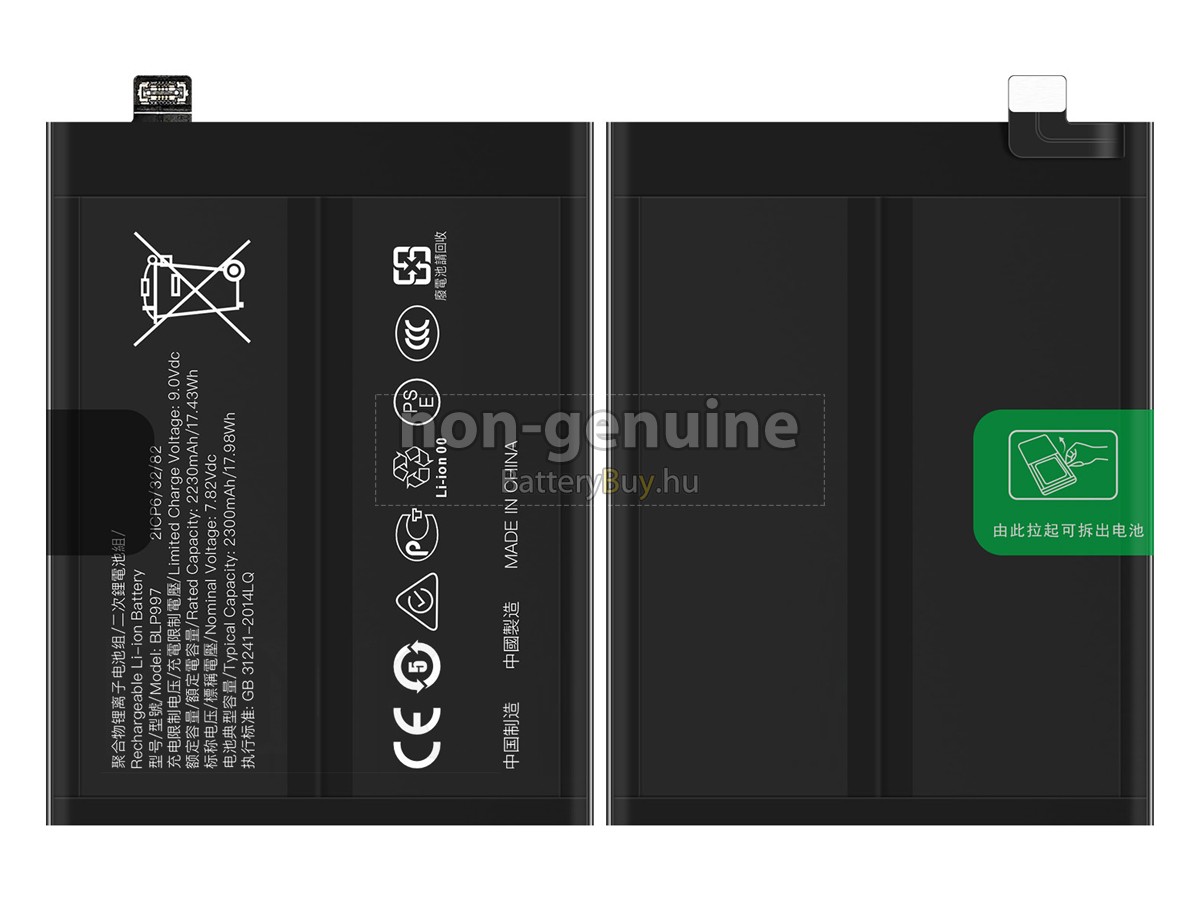 Oppo A302OP_11 helyettesítő akkumulátor