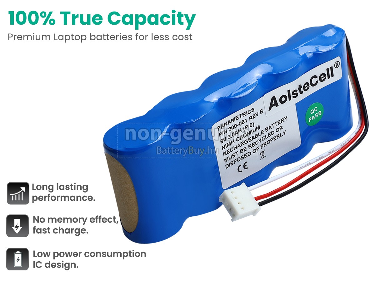 Panametrics 200-081 helyettesítő akkumulátor