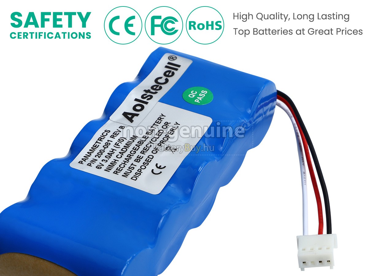 Panametrics 200-081 helyettesítő akkumulátor