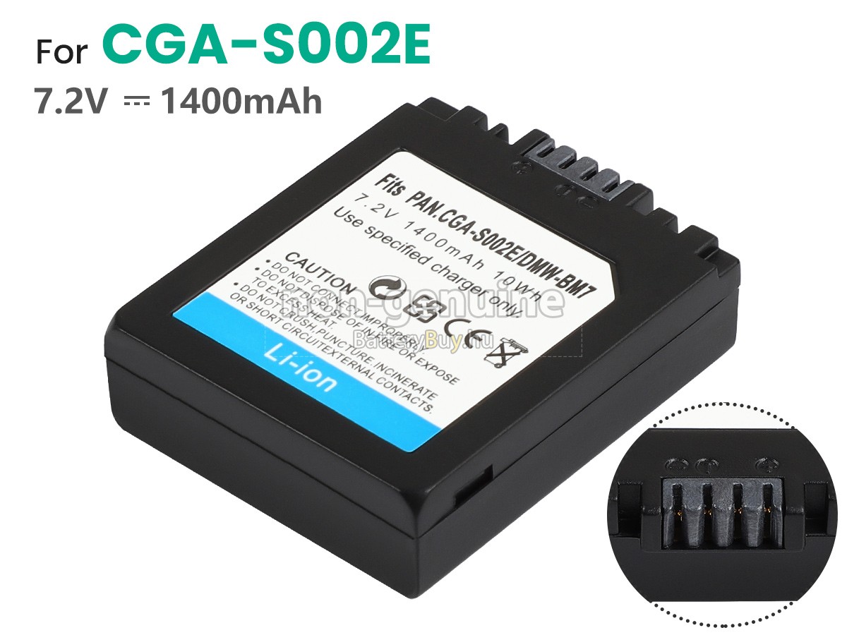 Panasonic LUMIX DMC-FZ5GN helyettesítő akkumulátor