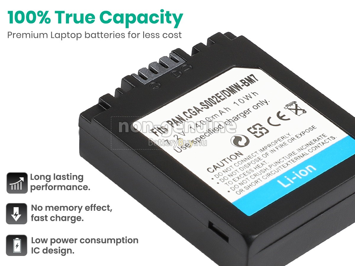 Panasonic LUMIX DMC-FZ5GN helyettesítő akkumulátor