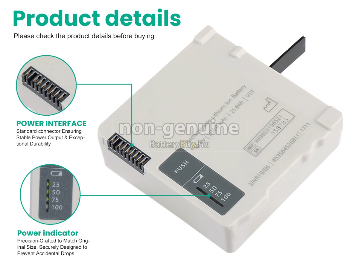 Philips 989803196521 helyettesítő akkumulátor