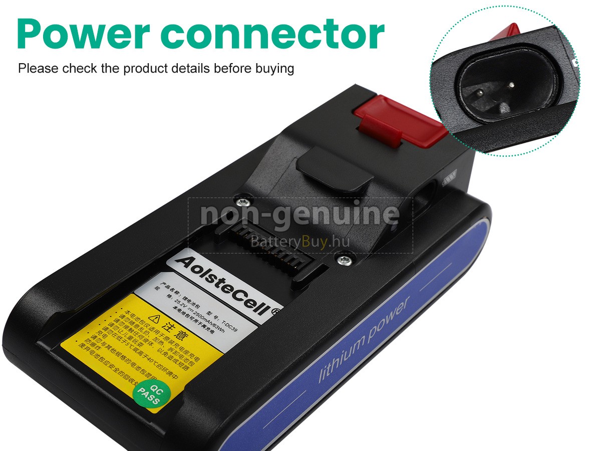 Polaris PVCS 4000 helyettesítő akkumulátor