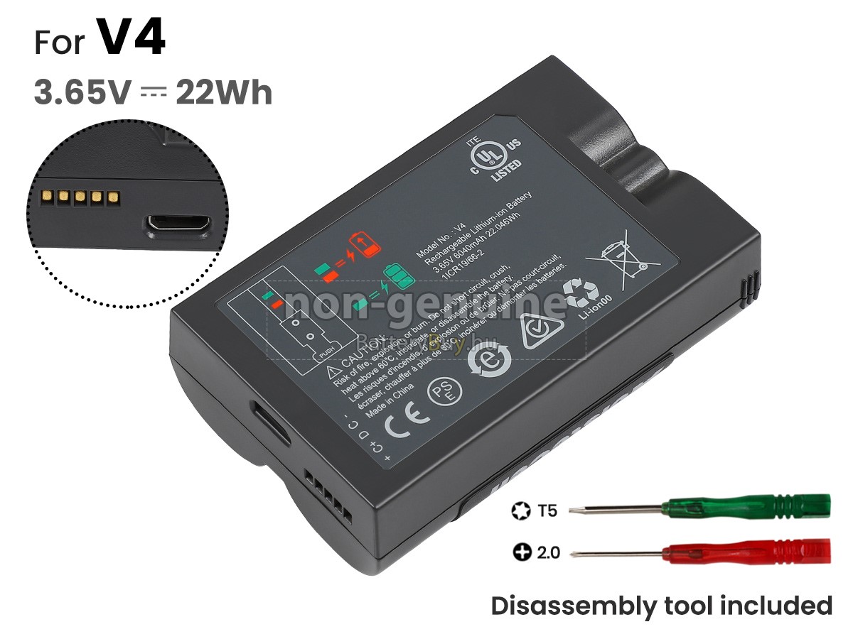 Ring DOORBELL 4 WIRELESS DOORBELL WITH CAMERA helyettesítő akkumulátor