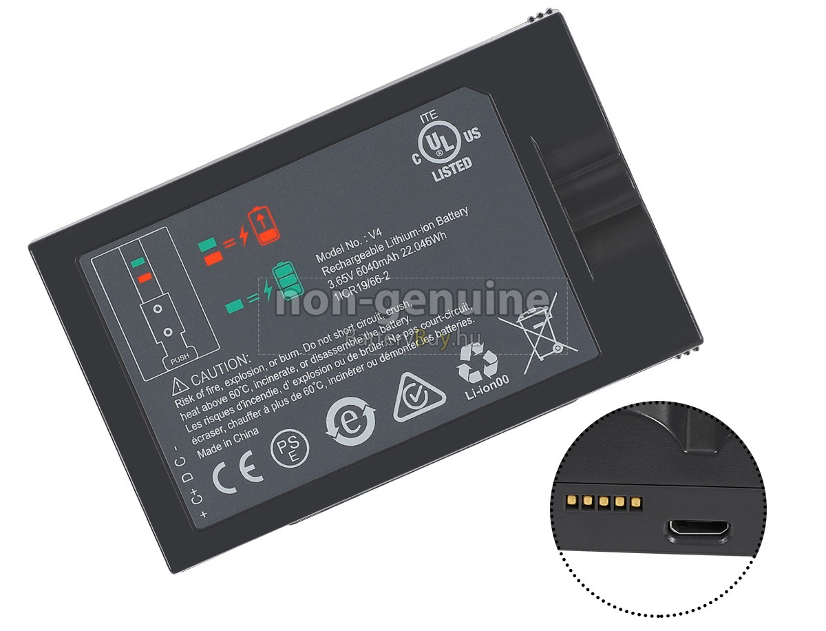 Ring DOORBELL 4 WIRELESS DOORBELL WITH CAMERA helyettesítő akkumulátor