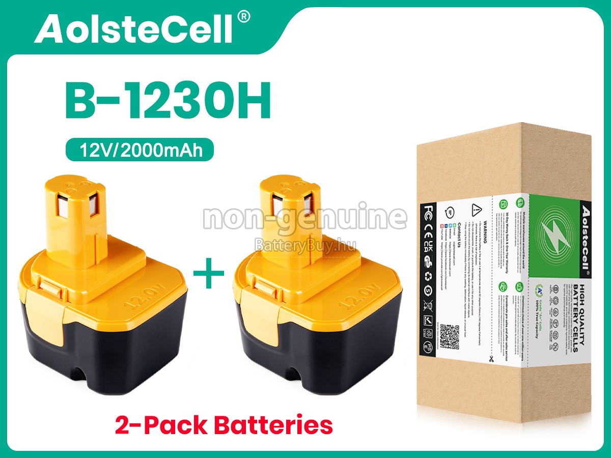 Ryobi 12V B-1230H helyettesítő akkumulátor