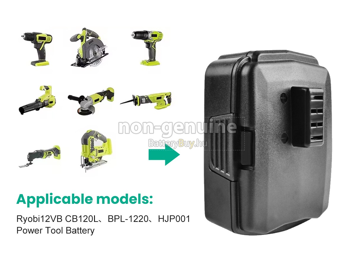 Ryobi 12VB helyettesítő akkumulátor