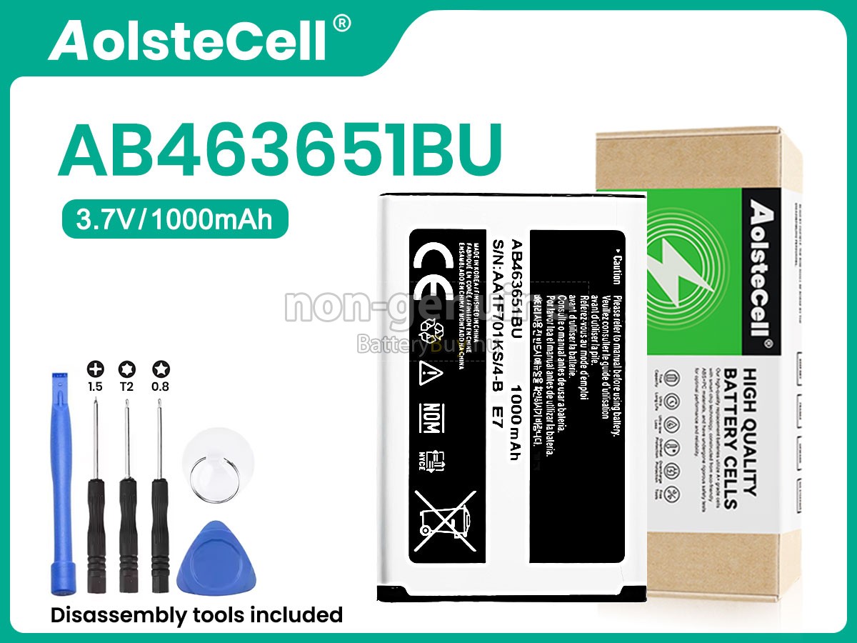 Samsung AB463651BU helyettesítő akkumulátor