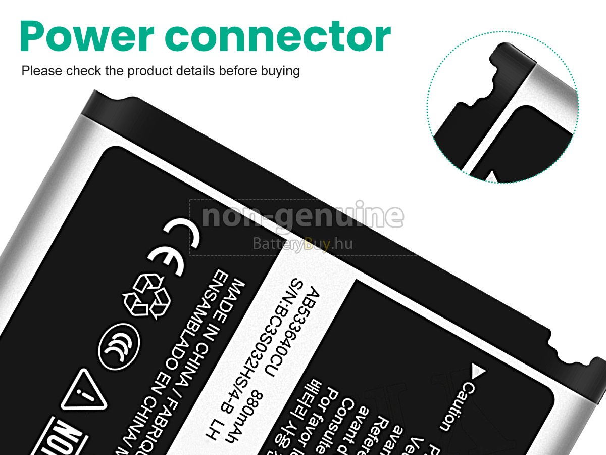 Samsung AB533640CU helyettesítő akkumulátor