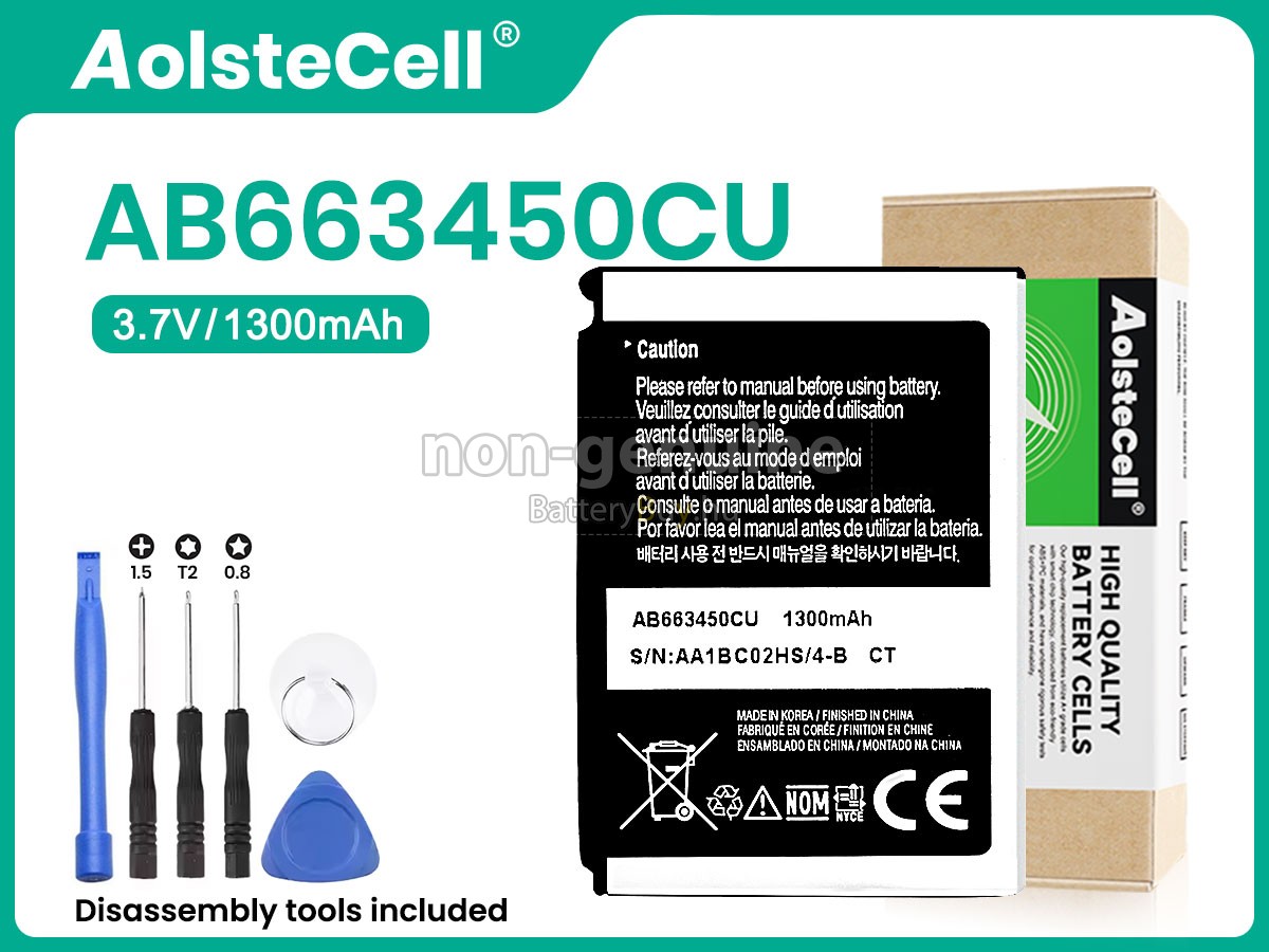 Samsung AB653450CABSTD helyettesítő akkumulátor