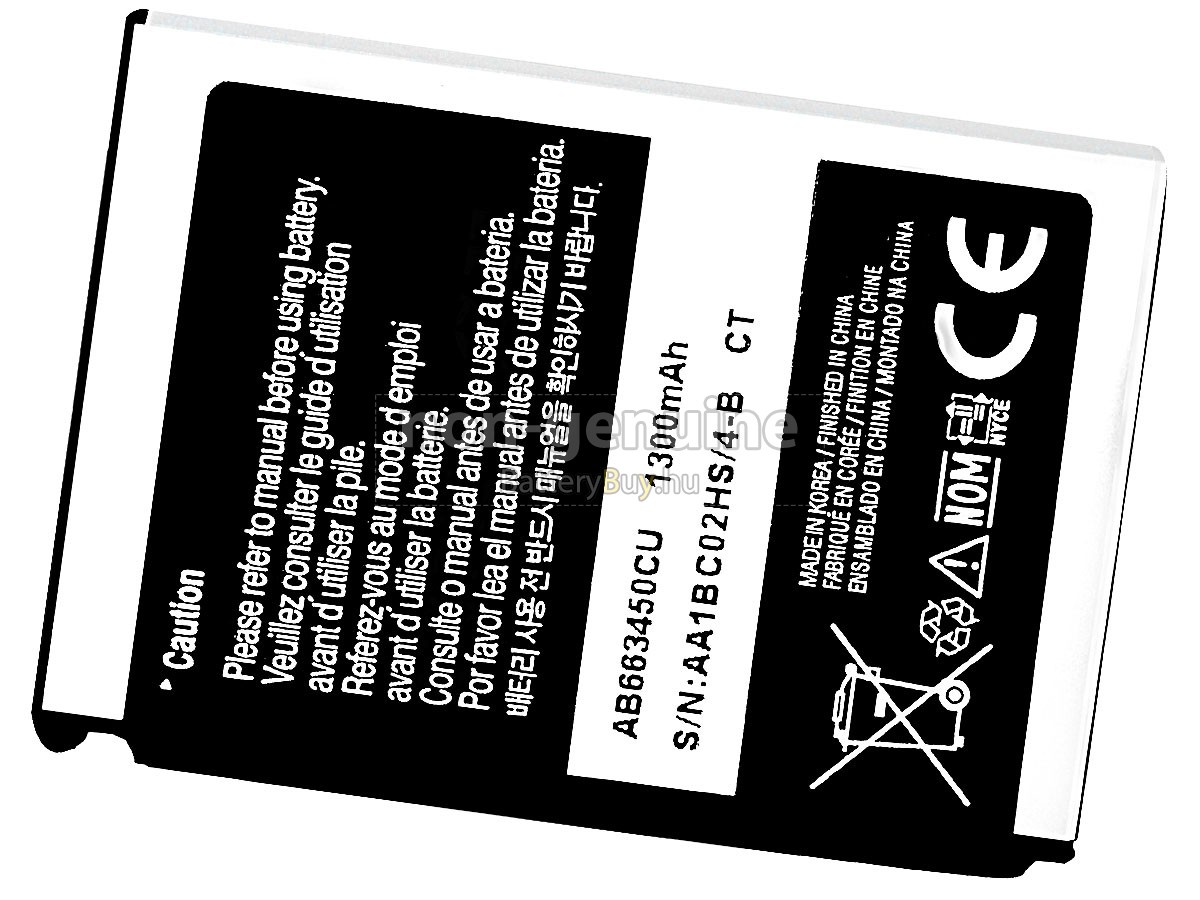 Samsung AB653450CABSTD helyettesítő akkumulátor