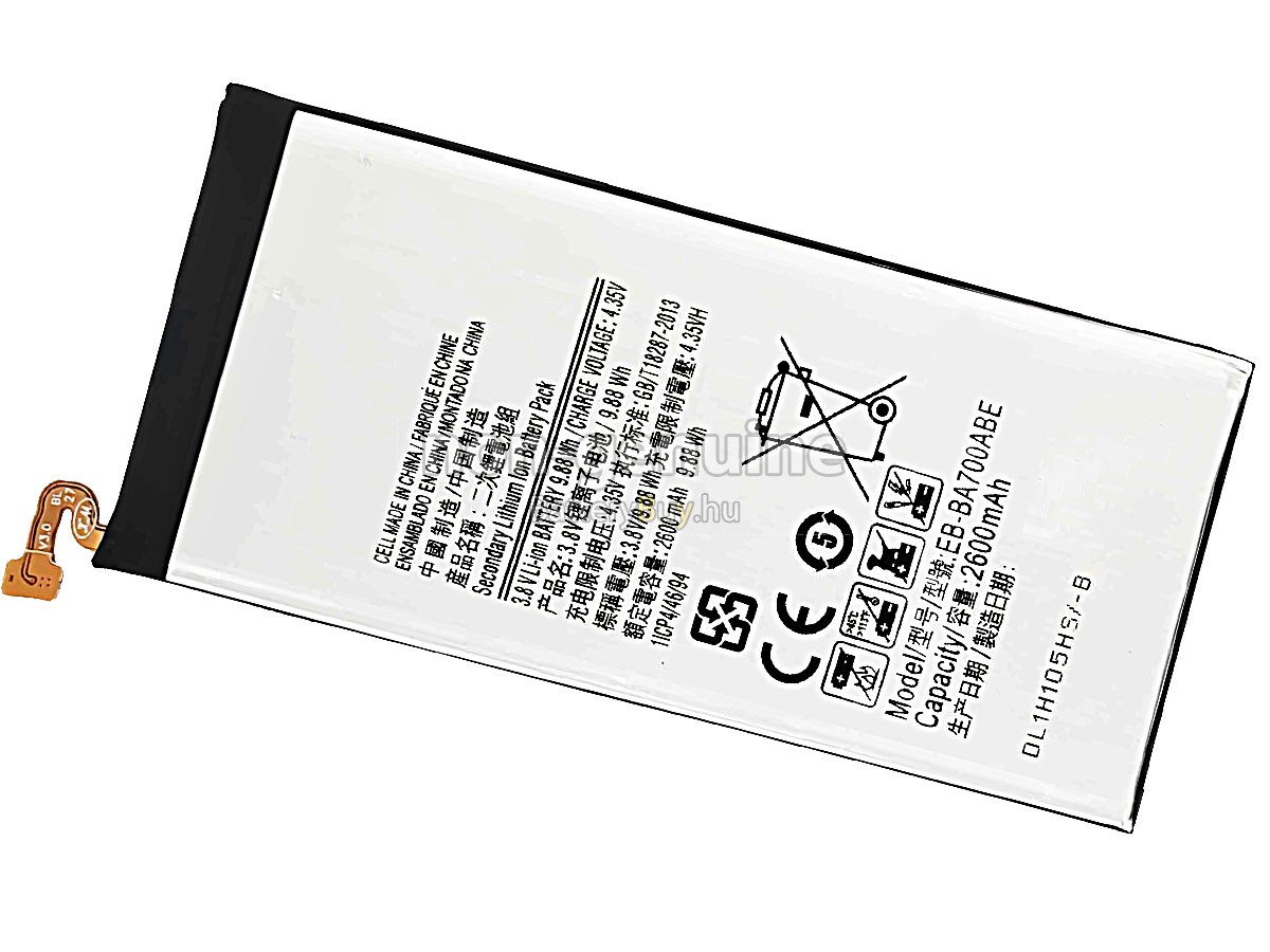 Samsung GALAXY A7 SM-A700F helyettesítő akkumulátor