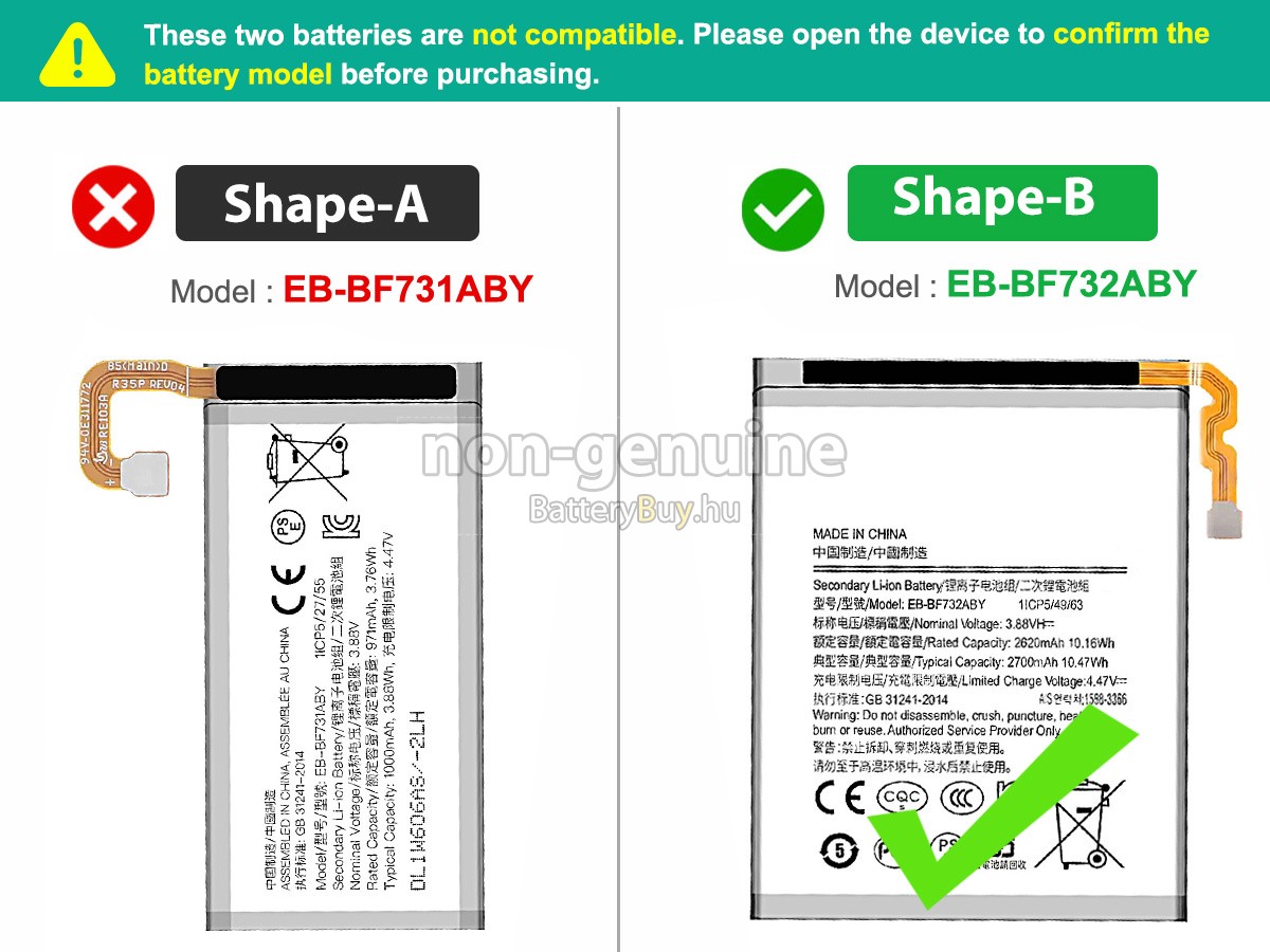 Samsung Z FLIP 5 helyettesítő akkumulátor