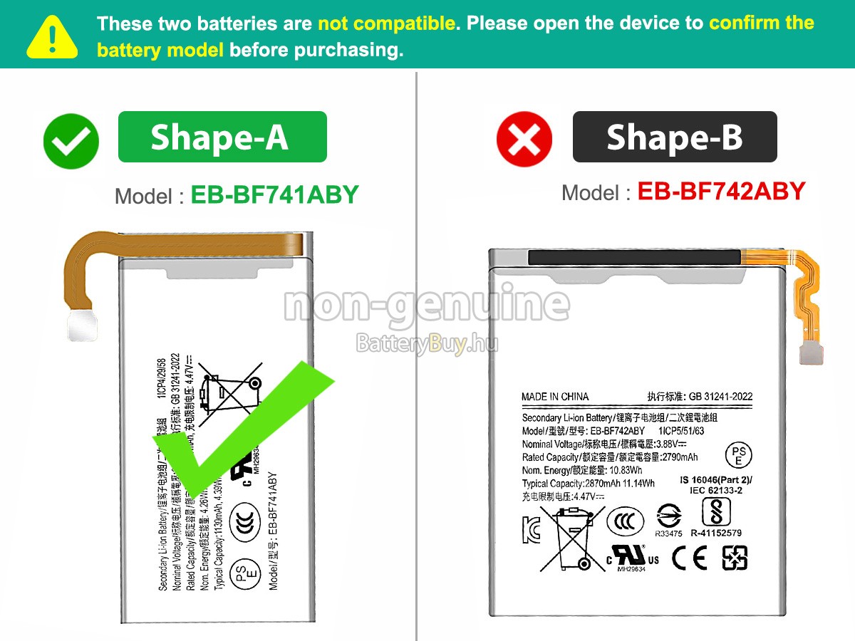 Samsung Z FLIP 6 helyettesítő akkumulátor