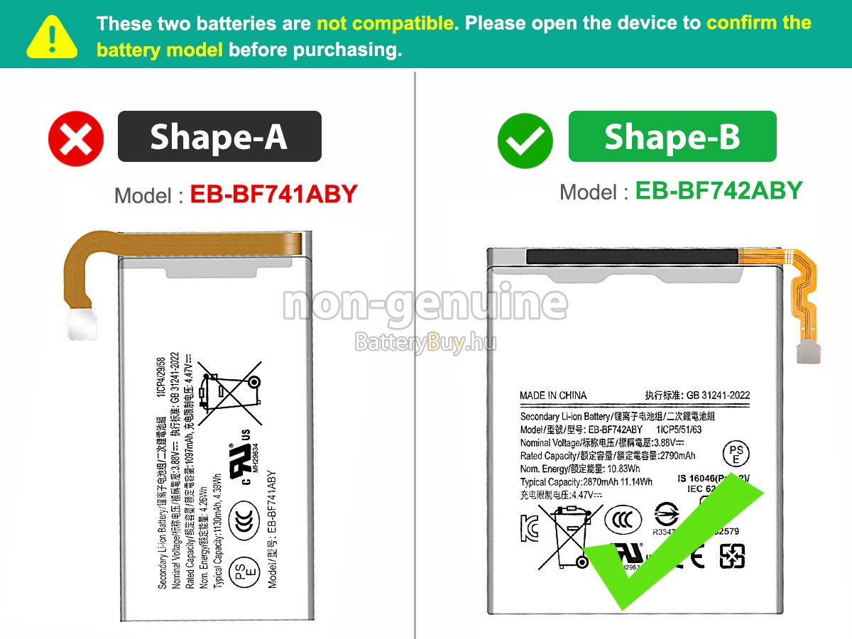 Samsung Z FLIP 6 helyettesítő akkumulátor