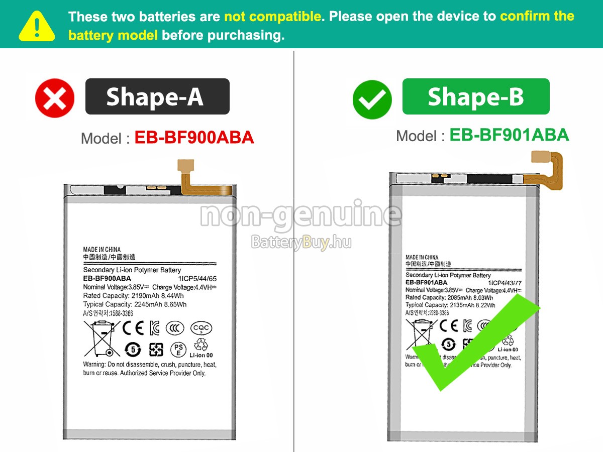Samsung Z FOLD1 helyettesítő akkumulátor
