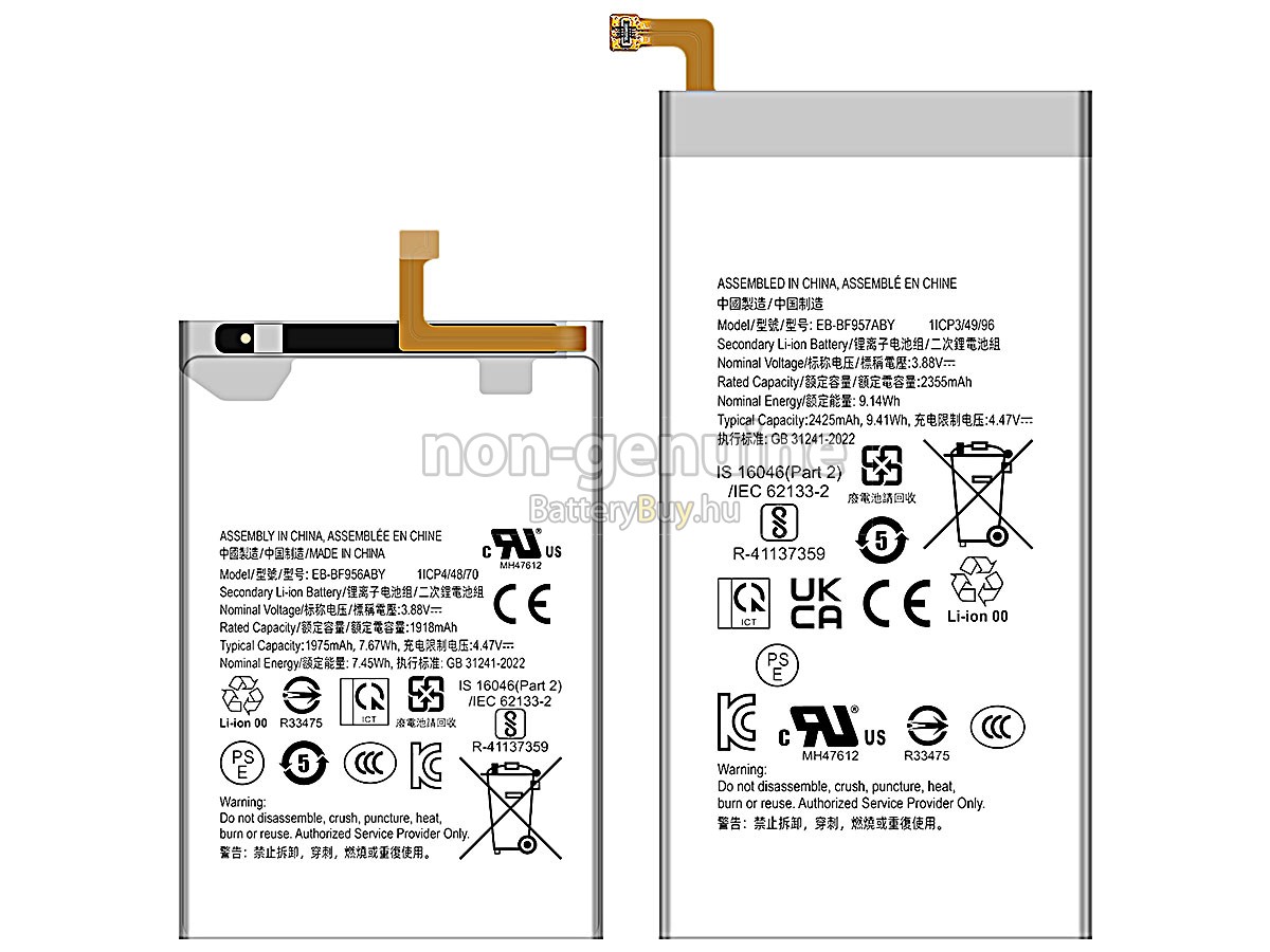 Samsung EB-BF957ABY helyettesítő akkumulátor