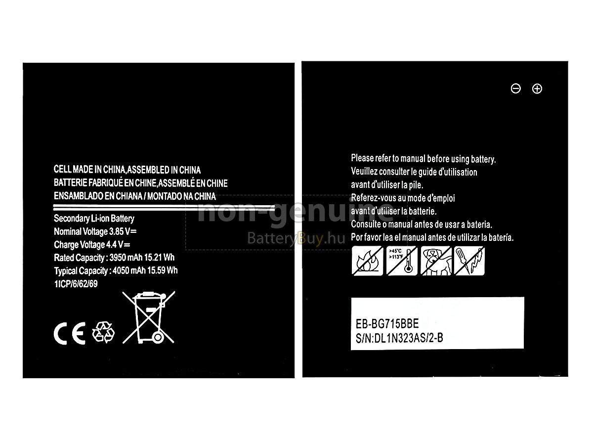 Samsung EB-BG715BBE helyettesítő akkumulátor