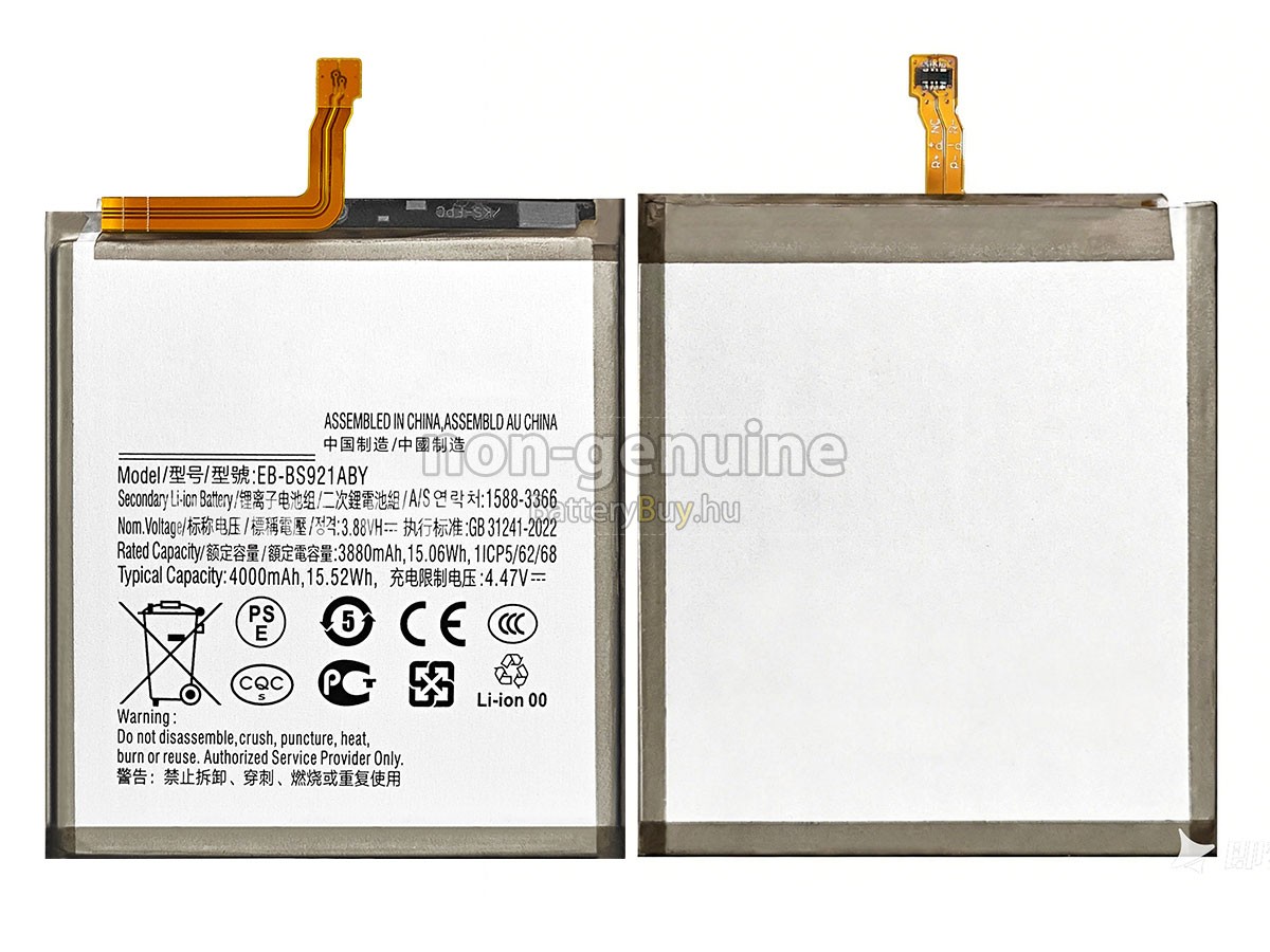 Samsung EB-BS921ABY helyettesítő akkumulátor