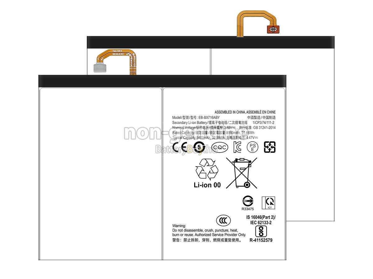 Samsung TAB S9 11 2023 helyettesítő akkumulátor