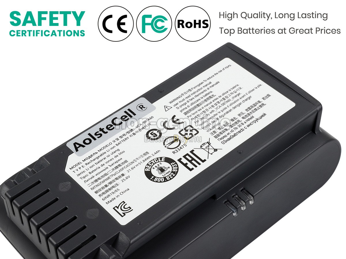 Samsung JET 60 FLEX helyettesítő akkumulátor