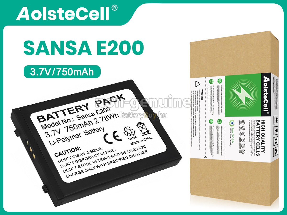 SanDisk SANSA E250 helyettesítő akkumulátor
