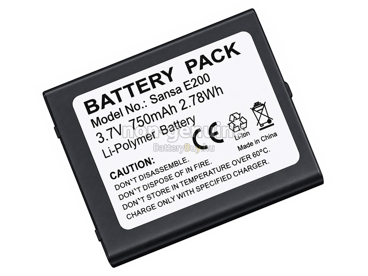 SanDisk SANSA E250 helyettesítő akkumulátor