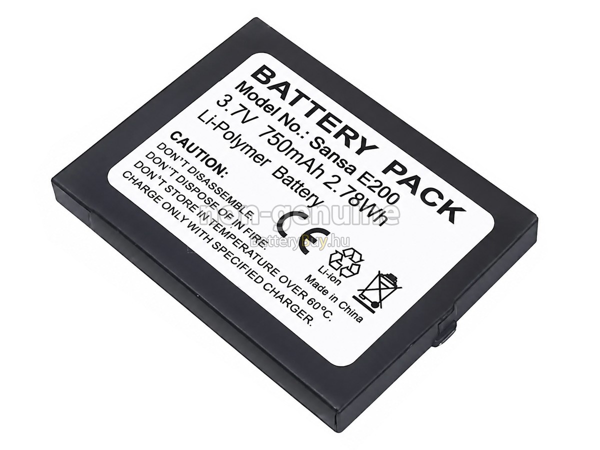 SanDisk SANSA E250 helyettesítő akkumulátor