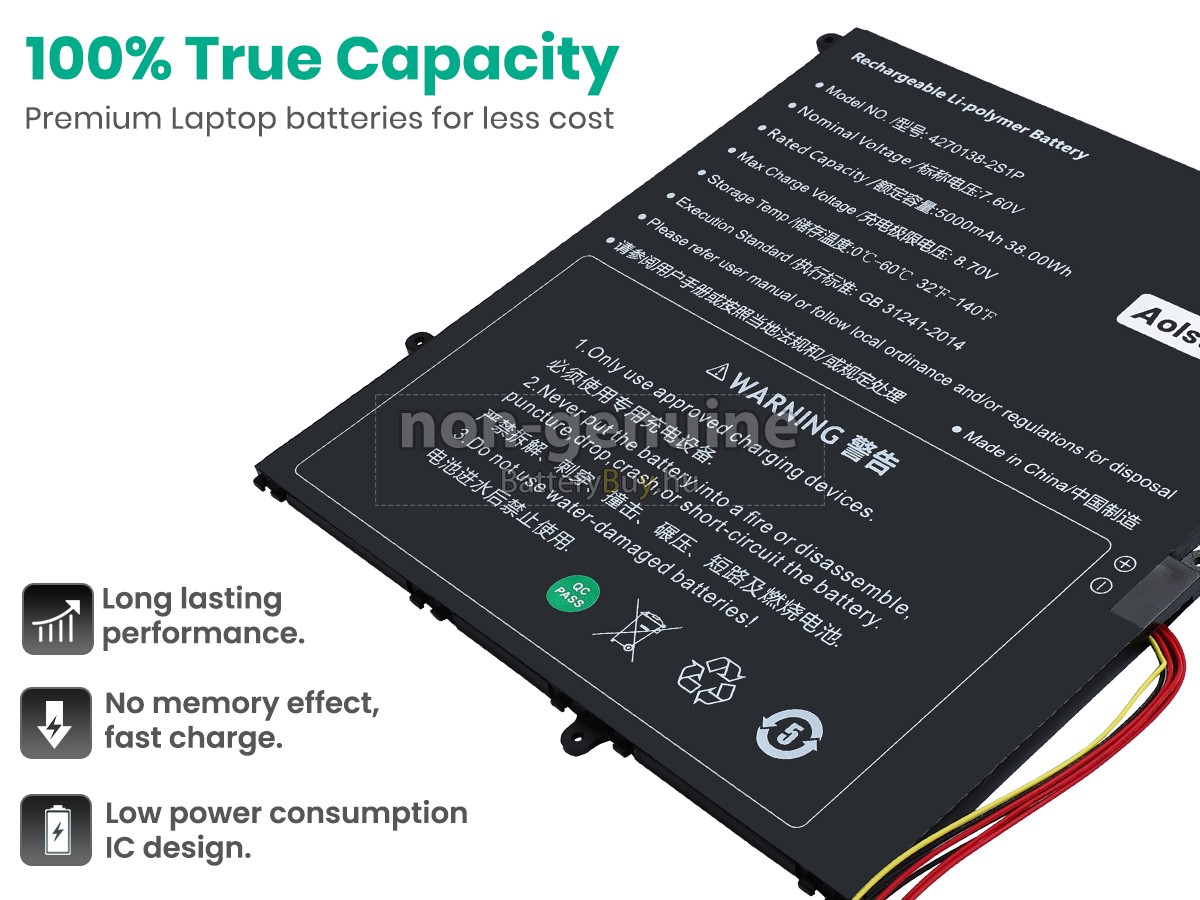 Sgin 4270138-2S1P helyettesítő akkumulátor