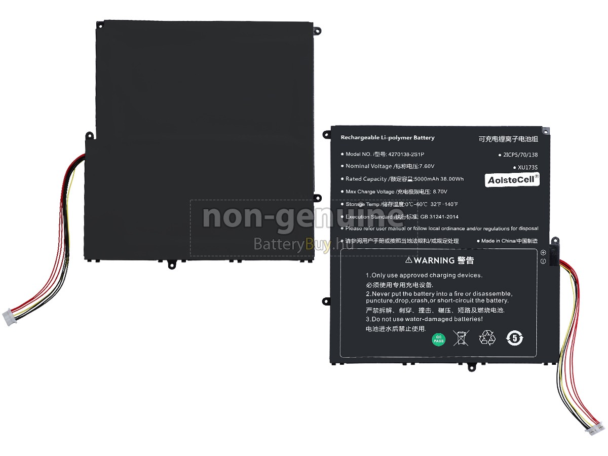 Sgin 4270138-2S1P helyettesítő akkumulátor