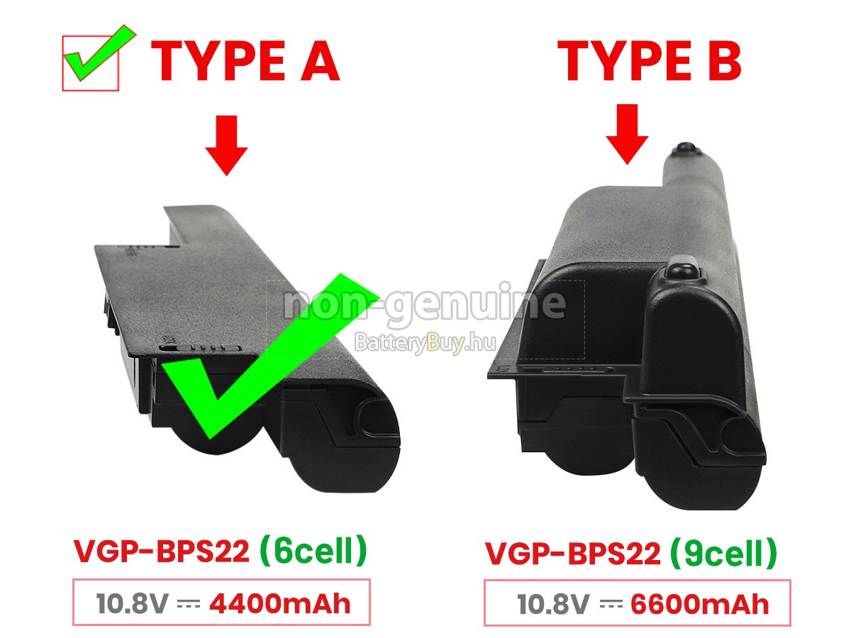 Sony VAIO VPCEB1HGX/BI laptop helyettesítő akkumulátor