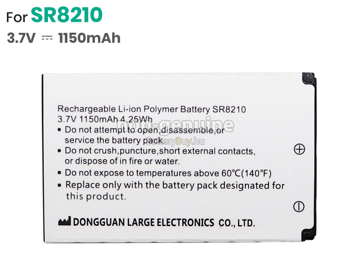 Sunray SR8210 helyettesítő akkumulátor