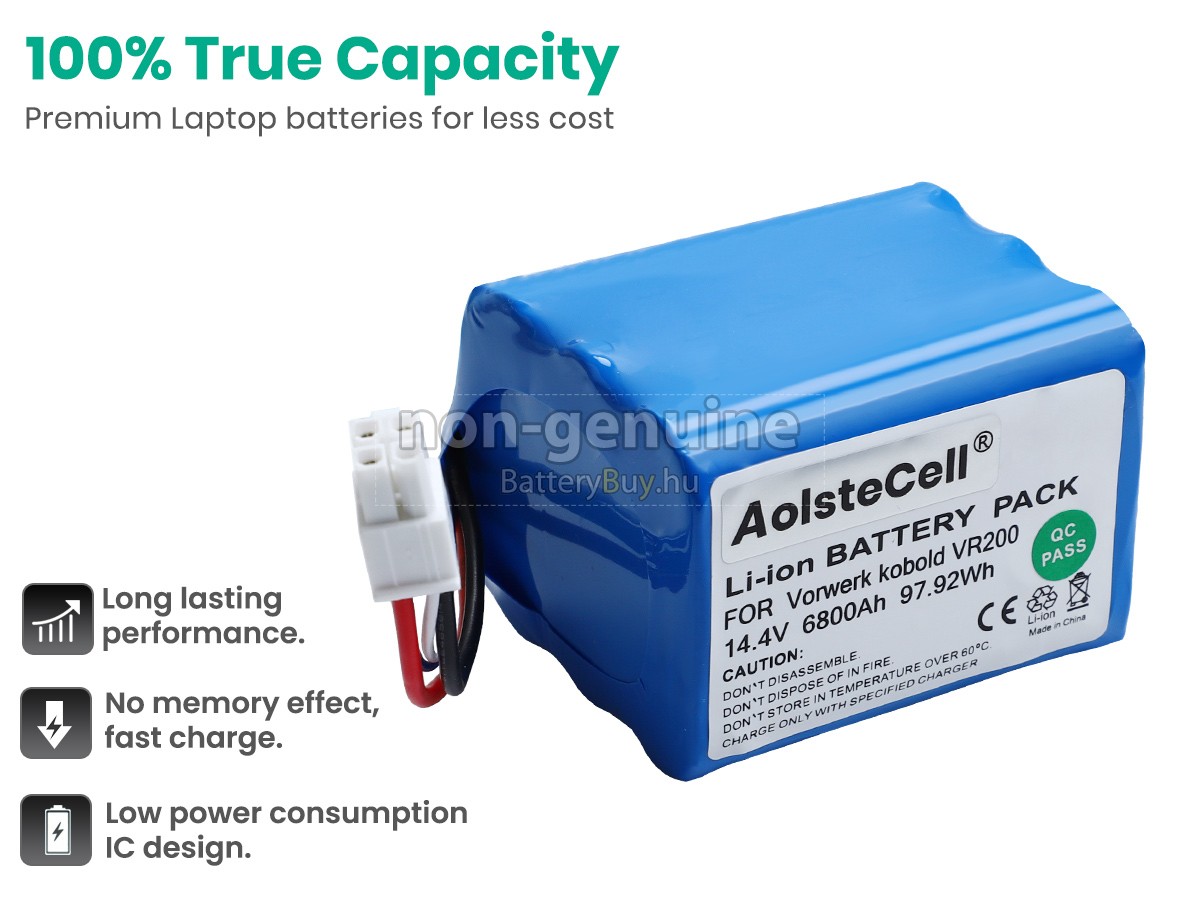 Vorwerk Kobold 4NCR18650P2-C001A helyettesítő akkumulátor