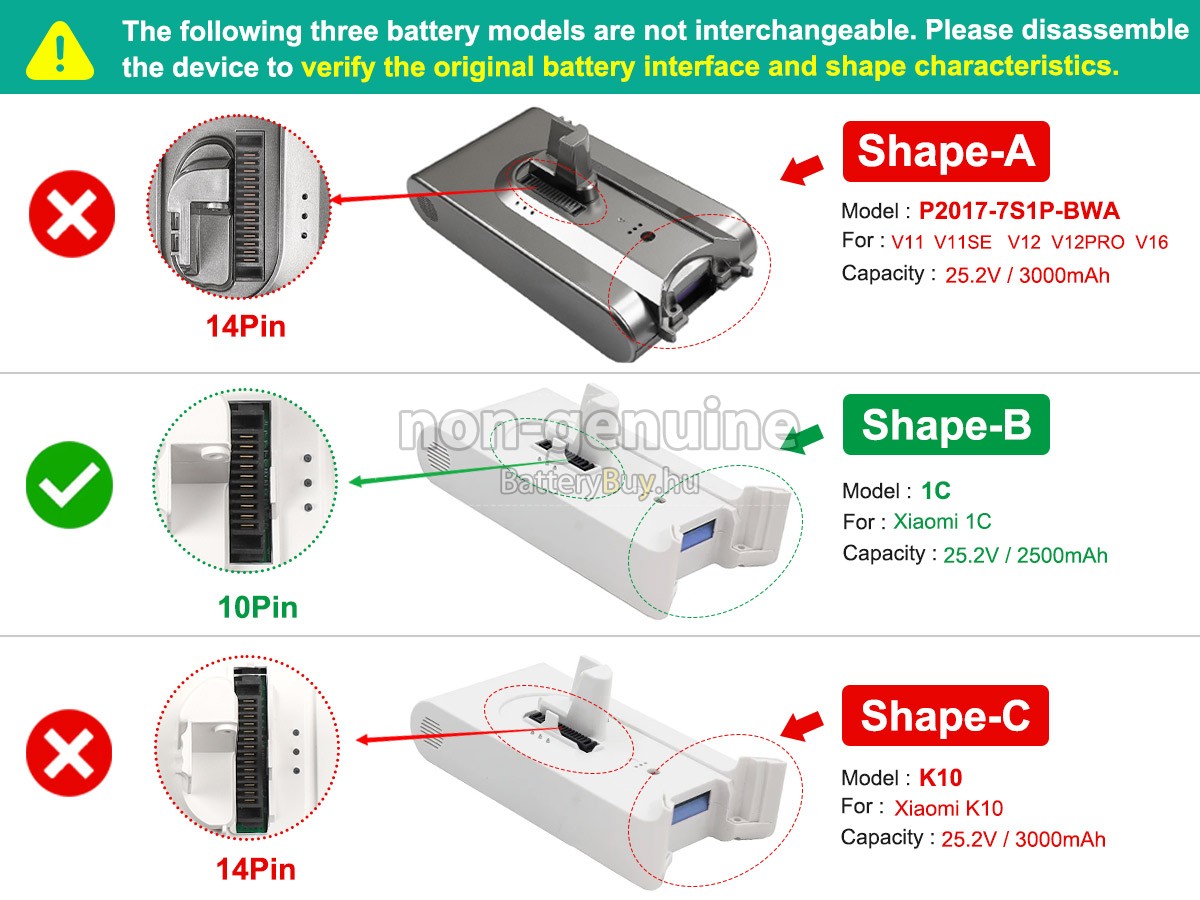 XiaoMi P2017-7S1P-BWA helyettesítő akkumulátor